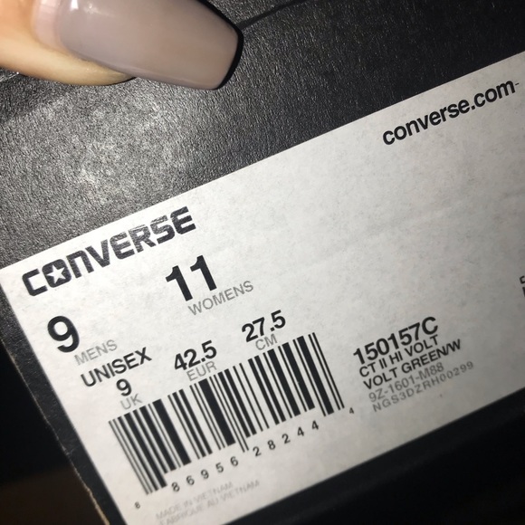 NEW 🎾 WOMENS CONVERSE ALLSTAR II • VOLT - Picture 6 of 8